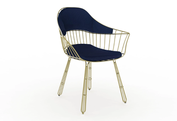 NODO - Metal garden chair with armrests by Myface - view 3