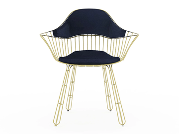 NODO - Metal garden chair with armrests by Myface - view 2