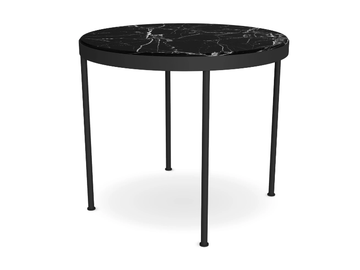 TRACE - Round marble garden table by Myface - view 3