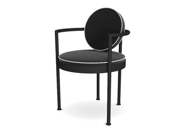 TRACE - Upholstered fabric garden chair with armrests by Myface - view 3