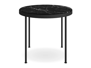 TRACE - Round marble garden table by Myface - view 2