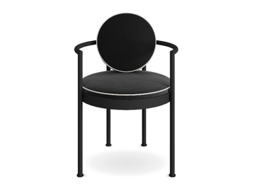 TRACE - Upholstered fabric garden chair with armrests by Myface - view 2