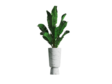 EDEN D - High round resin garden vase by Myface - view 3