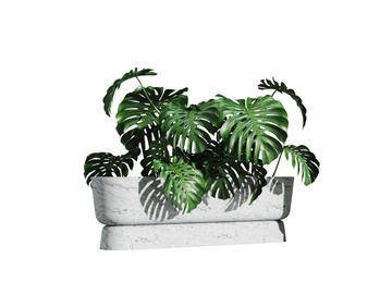 EDEN F - Low resin garden vase by Myface - view 3
