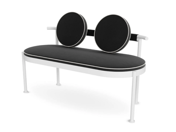TRACE - Acrylic garden bench with back by Myface - view 3