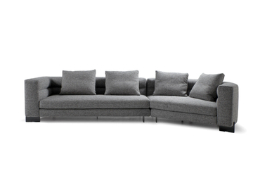 AURA - Sectional sofa with removable cover by NICOLINE - view 2