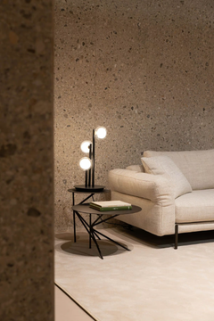FLY - Round Satin brass coffee table by NICOLINE - view 3