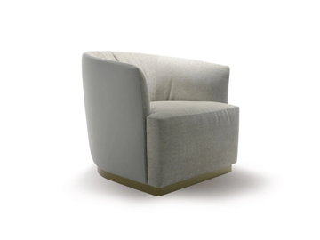 LADY - Fabric easy chair with armrests by NICOLINE - view 3