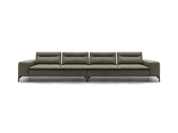 PACIFIC SQUARE - 4 seater leather sofa by NICOLINE - view 2
