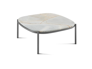 RENOIR - Square marble coffee table by NICOLINE - view 2