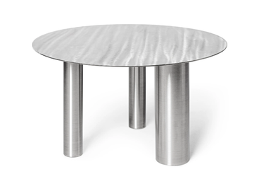 BRANDT CS1 - Low round stainless steel coffee table by NOOM - view 2