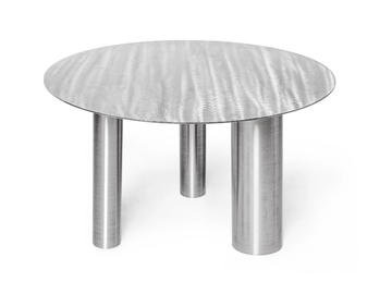 BRANDT CS1 - Low round stainless steel coffee table by NOOM - view 3