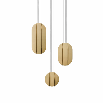 EL CS1 THREE LAMP SET - LED brass pendant lamp by NOOM - view 3