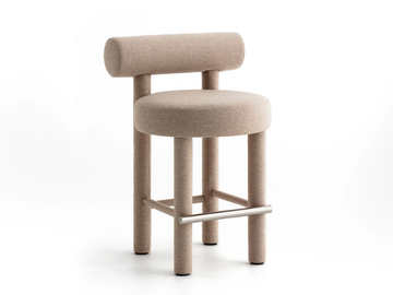 GROPIUS CS1 COUNTER CHAIR - Upholstered fabric stool with footrest by NOOM - view 2