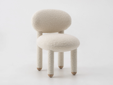 FLOCK CS1 - Upholstered fabric chair by NOOM - view 2
