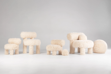 GROPIUS FLUFFY EDITION - Fake fur pouf by NOOM - view 3