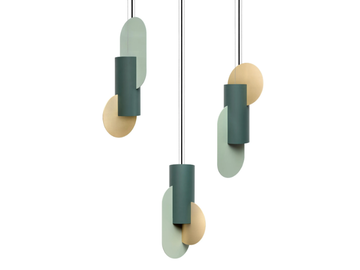 SUPREMATIC CS5 THREE LAMP SET - LED metal pendant lamp by NOOM - view 2
