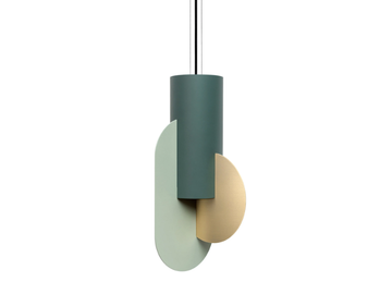 SUPREMATIC THREE CS5 - LED brass pendant lamp by NOOM - view 2