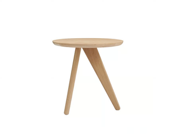 FIN - Round oak coffee table by NORR11 - view 3