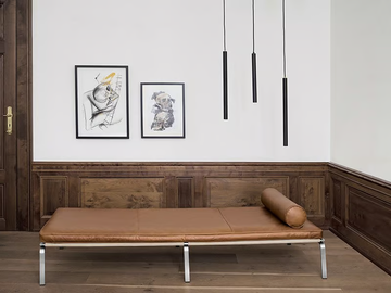 MAN - Upholstered leather day bed by NORR11 - view 3