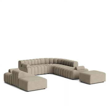 STUDIO 5 - Corner modular fabric sofa by NORR11 - view 3