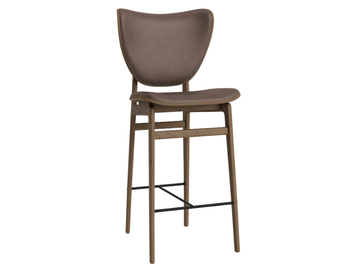 ELEPHANT BAR - High leather and oak stool by NORR11 - view 2