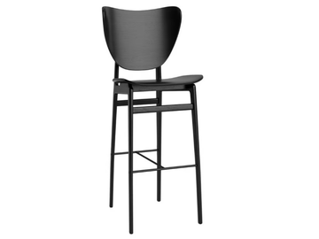 ELEPHANT BAR - High oak stool with footrest by NORR11 - view 2