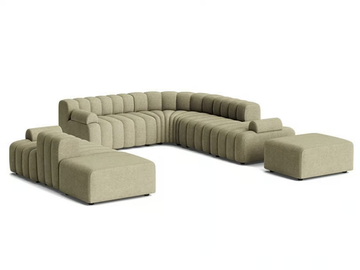 STUDIO 5 - Corner modular fabric sofa by NORR11 - view 2