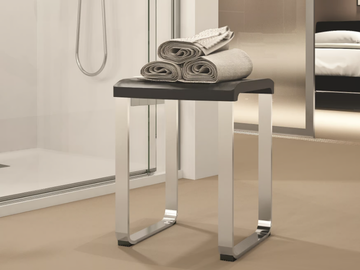 Bathroom stool - Acrylic bathroom stool by NOVELLINI - view 2