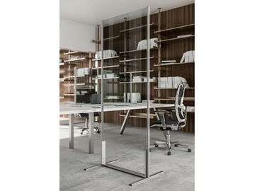 BESAFE WALL - Free standing glass and aluminium screen by NOVELLINI - view 3
