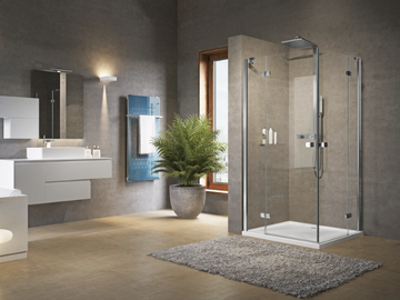 BRERA A - Corner shower cabin with hinged door by NOVELLINI - view 2