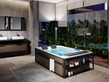 DIVINA DUAL - 2 seater bathtub by NOVELLINI - view 2