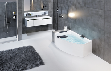 DIVINA O - Corner asymmetric bathtub by NOVELLINI - view 3
