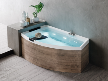 DIVINA O - Corner asymmetric bathtub by NOVELLINI - view 2