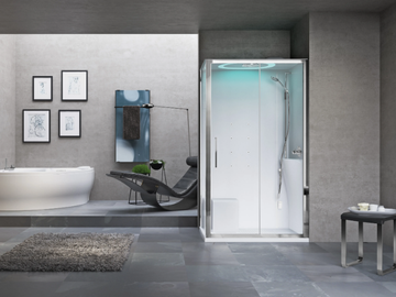EON 2P - Multifunction corner shower cabin by NOVELLINI - view 2