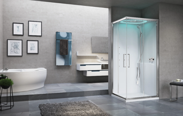 EON A - Multifunction corner shower cabin by NOVELLINI - view 3