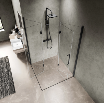 YOUNG 2AS - Corner shower cabin with folding door by NOVELLINI - view 3