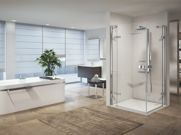 GALA A - Corner shower cabin with hinged door by NOVELLINI - view 3