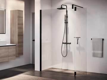 GIADA H - Aluminum and tempered glass shower panel by NOVELLINI - view 2