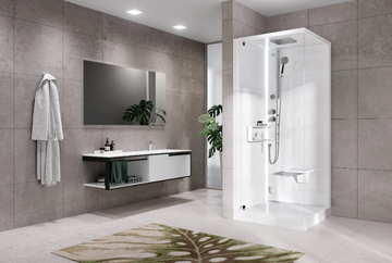 GLAX 2 2.0 G+F - Multifunction corner shower cabin by NOVELLINI - view 3
