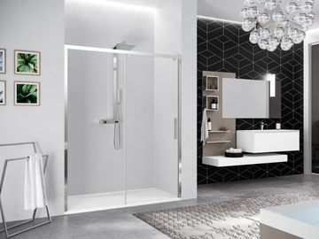 KUADRA 2.0 2PH - Corner shower cabin with sliding door by NOVELLINI - view 3