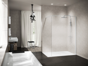 KUADRA FC IN ART - Central shower panel by NOVELLINI - view 2