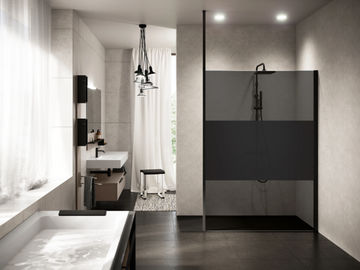 KUADRA H FUMÈ - Shower panel by NOVELLINI - view 2