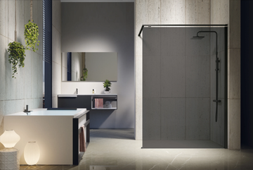 KUADRA H FUMÈ - Shower panel by NOVELLINI - view 3