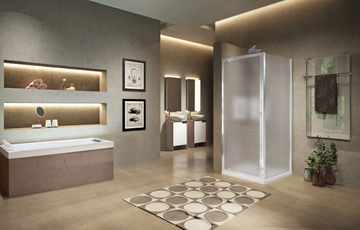 LUNES G - Niche shower cabin with in/out hinged door by NOVELLINI - view 3