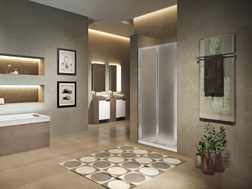 LUNES S - Niche shower cabin with folding door by NOVELLINI - view 2