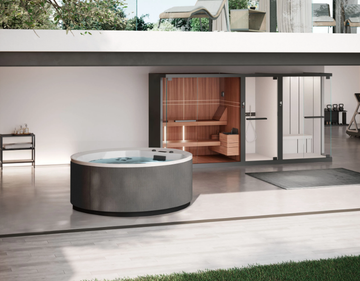 DIVINA R - Outdoor hydromassage hot tub by NOVELLINI - view 3