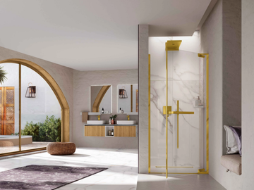 N180 1B - Rectangular shower cabin with hinged door by NOVELLINI - view 3