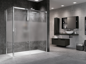 ROSE ROSSE 2P - Corner shower cabin with sliding door by NOVELLINI - view 2
