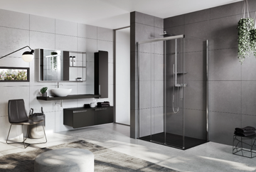 ROSE ROSSE 3PH+FH - Niche shower cabin with sliding door by NOVELLINI - view 3
